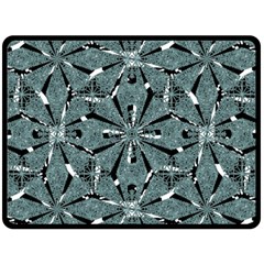 Modern Oriental Ornate Pattern Fleece Blanket (large)  by dflcprints