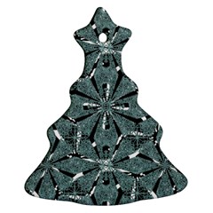 Modern Oriental Ornate Pattern Christmas Tree Ornament (two Sides)