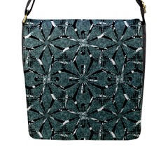 Modern Oriental Ornate Pattern Flap Messenger Bag (l)  by dflcprints