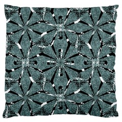 Modern Oriental Ornate Pattern Large Flano Cushion Case (one Side) by dflcprints