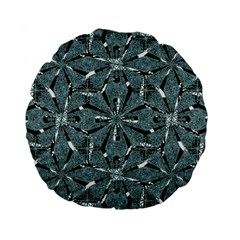 Modern Oriental Ornate Pattern Standard 15  Premium Flano Round Cushions by dflcprints