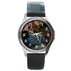 Angelfish 2 Round Metal Watch by trendistuff