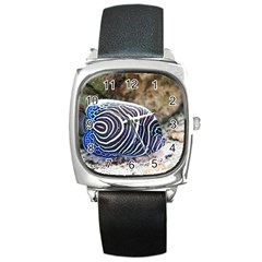 Angelfish 3 Square Metal Watch by trendistuff