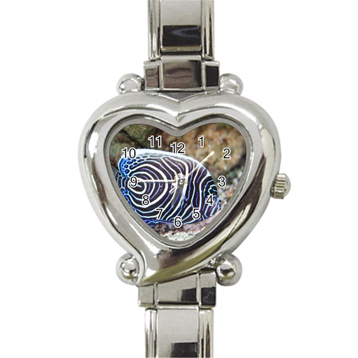 ANGELFISH 3 Heart Italian Charm Watch