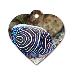 Angelfish 3 Dog Tag Heart (two Sides) by trendistuff