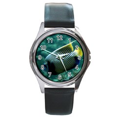 Angelfish 4 Round Metal Watch by trendistuff