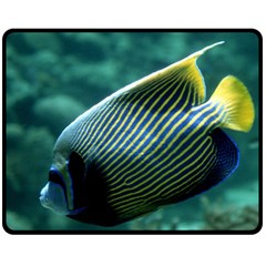 Angelfish 4 Fleece Blanket (medium)  by trendistuff