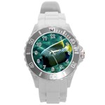 ANGELFISH 4 Round Plastic Sport Watch (L) Front