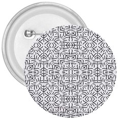 Black And White Ethnic Geometric Pattern 3  Buttons by dflcprints