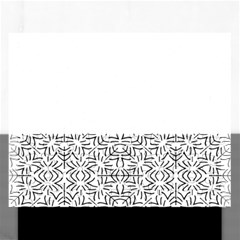 Black And White Ethnic Geometric Pattern Rectangular Jigsaw Puzzl by dflcprints