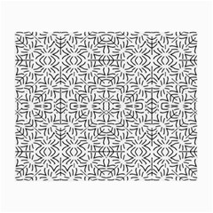 Black And White Ethnic Geometric Pattern Small Glasses Cloth by dflcprints