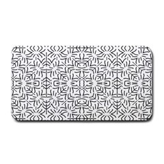 Black And White Ethnic Geometric Pattern Medium Bar Mats by dflcprints