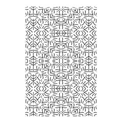 Black And White Ethnic Geometric Pattern Shower Curtain 48  X 72  (small)  by dflcprints