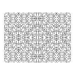 Black And White Ethnic Geometric Pattern Double Sided Flano Blanket (mini)  by dflcprints