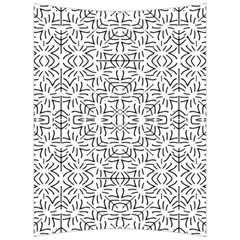 Black And White Ethnic Geometric Pattern Back Support Cushion by dflcprints