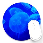 BLUE JELLYFISH 1 Round Mousepads