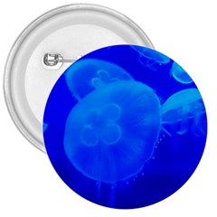 Blue Jellyfish 1 3  Buttons by trendistuff