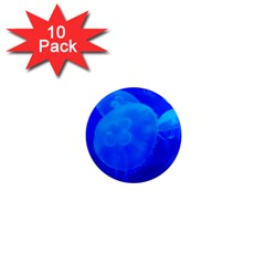 Blue Jellyfish 1 1  Mini Magnet (10 Pack)  by trendistuff