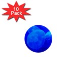 BLUE JELLYFISH 1 1  Mini Magnet (10 pack) 