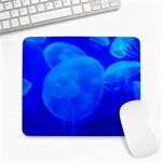 BLUE JELLYFISH 1 Large Mousepads