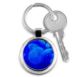 BLUE JELLYFISH 1 Key Chains (Round) 