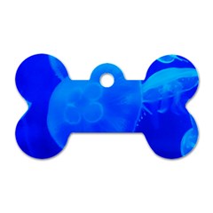 Blue Jellyfish 1 Dog Tag Bone (two Sides) by trendistuff