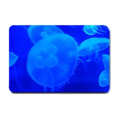 Blue Jellyfish 1 Small Doormat  by trendistuff