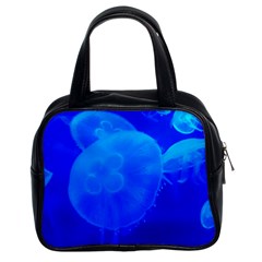 Blue Jellyfish 1 Classic Handbags (2 Sides) by trendistuff