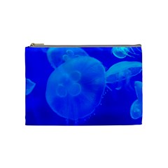 Blue Jellyfish 1 Cosmetic Bag (medium)  by trendistuff