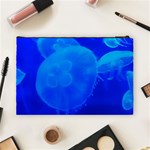 BLUE JELLYFISH 1 Cosmetic Bag (Large)  Back