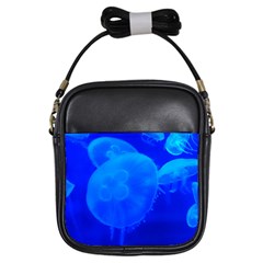 Blue Jellyfish 1 Girls Sling Bags by trendistuff