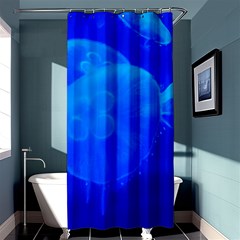 Blue Jellyfish 1 Shower Curtain 36  X 72  (stall)  by trendistuff