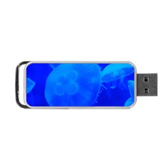 Blue Jellyfish 1 Portable Usb Flash (one Side) by trendistuff