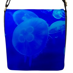 Blue Jellyfish 1 Flap Messenger Bag (s) by trendistuff