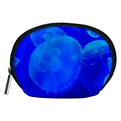 Blue Jellyfish 1 Accessory Pouches (medium)  by trendistuff