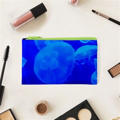 Blue Jellyfish 1 Cosmetic Bag (xs) by trendistuff