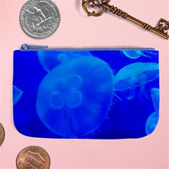 Blue Jellyfish 1 Large Coin Purse by trendistuff