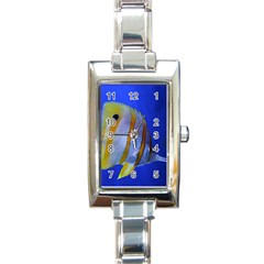 Butterfly Fish 1 Rectangle Italian Charm Watch by trendistuff