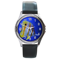 Butterfly Fish 1 Round Metal Watch by trendistuff