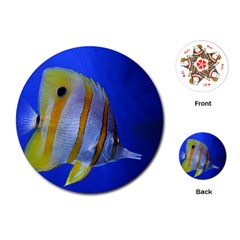 Butterfly Fish 1 Playing Cards (round)  by trendistuff