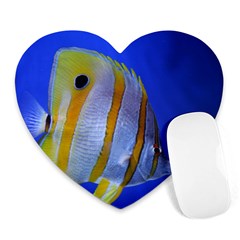 Butterfly Fish 1 Heart Mousepads by trendistuff