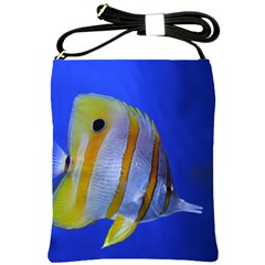 Butterfly Fish 1 Shoulder Sling Bags by trendistuff