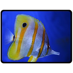 Butterfly Fish 1 Double Sided Fleece Blanket (large)  by trendistuff