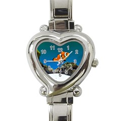 CLOWNFISH 1 Heart Italian Charm Watch