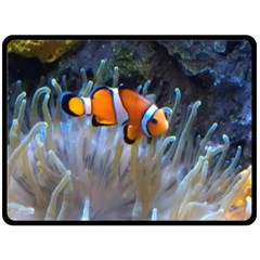 Clownfish 2 Fleece Blanket (large)  by trendistuff