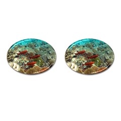 Coral Garden 1 Cufflinks (oval) by trendistuff