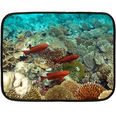 Coral Garden 1 Fleece Blanket (mini) by trendistuff