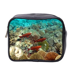 Coral Garden 1 Mini Toiletries Bag 2-side by trendistuff