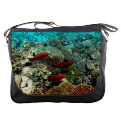 Coral Garden 1 Messenger Bags by trendistuff