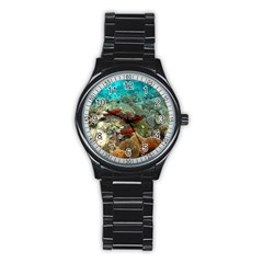 Coral Garden 1 Stainless Steel Round Watch by trendistuff